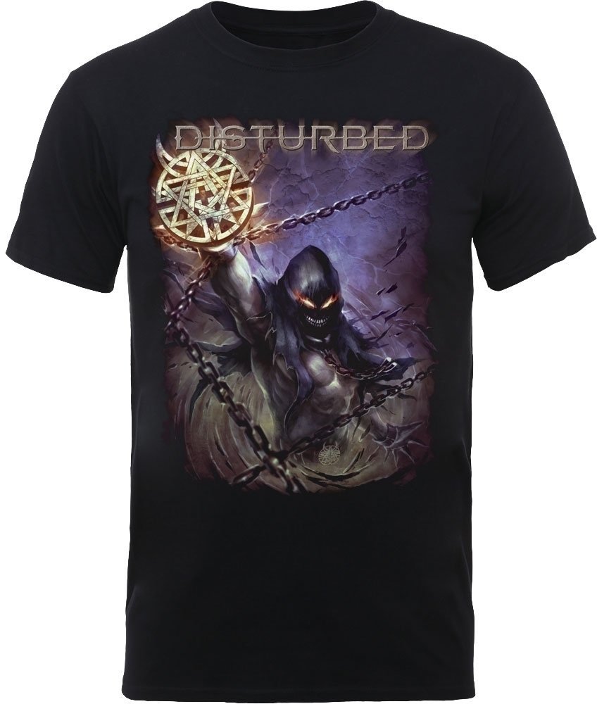 T-Shirt Disturbed T-Shirt Vortex Colours Unisex Black M