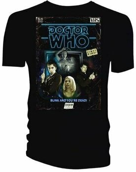 Paita Doctor Who Unisex Tee Retro VHS Cover 10th Doctor Colour Graded L - 1