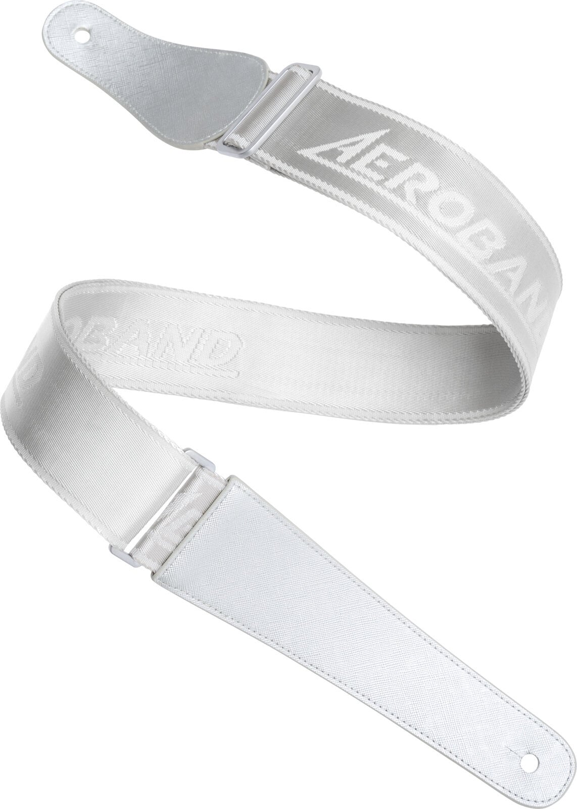 Kankainen kitarahihna AeroBand Strap White Kankainen kitarahihna