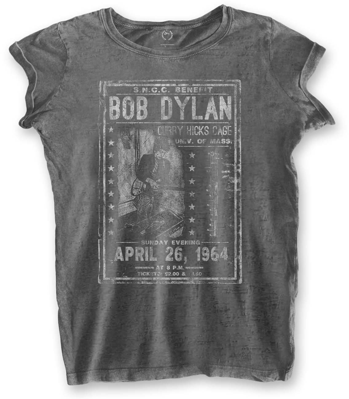 T-Shirt Bob Dylan T-Shirt Curry Hicks Cage Grau L