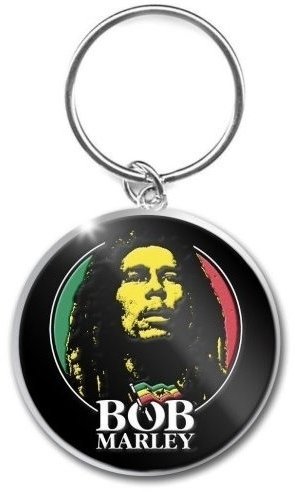 Nyckelring Bob Marley Nyckelring Logo Face