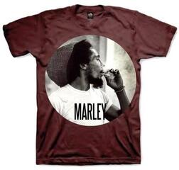 Maglietta Bob Marley Unisex Tee Smokin Circle Brown