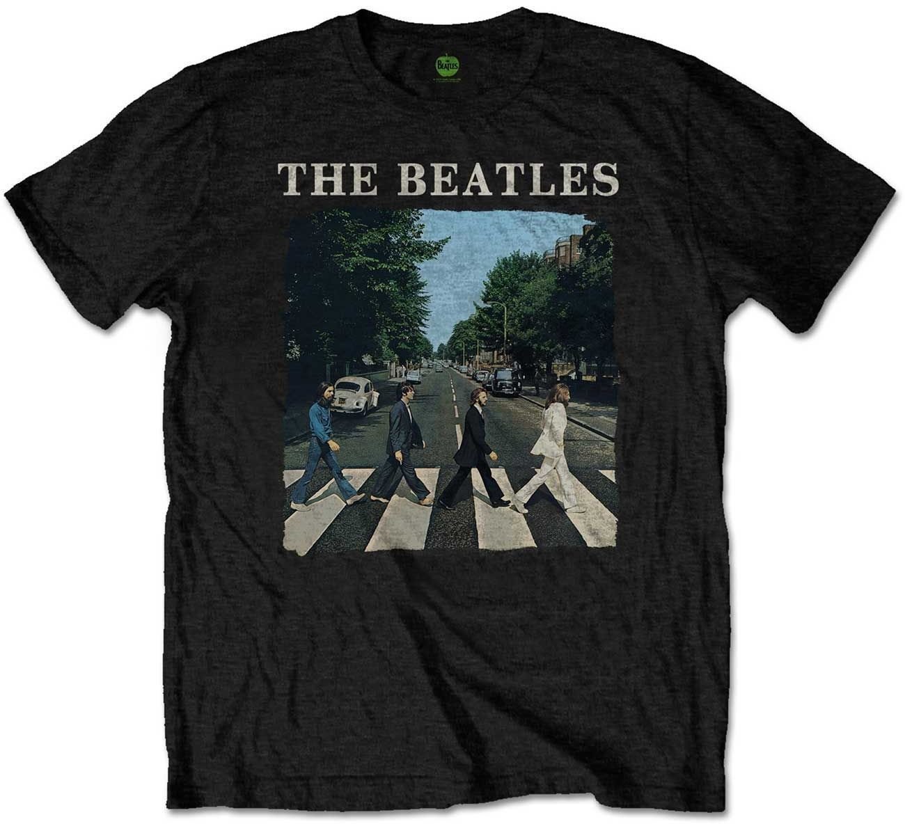 Maglietta The Beatles Maglietta Unisex Abbey Road & Logo Black (Retail Pack) Black L