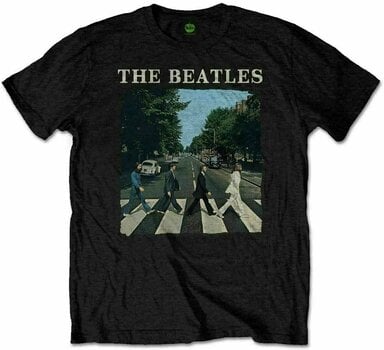 T-Shirt The Beatles T-Shirt Unisex Abbey Road & Logo Black (Retail Pack) Black L - 1
