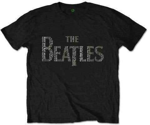 T-shirt The Beatles T-shirt Drop T Logo Noir L
