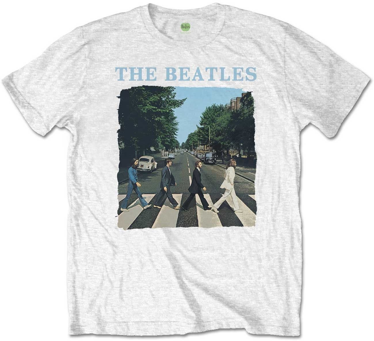 Camiseta de manga corta The Beatles Camiseta de manga corta Abbey Road & Logo Blanco L