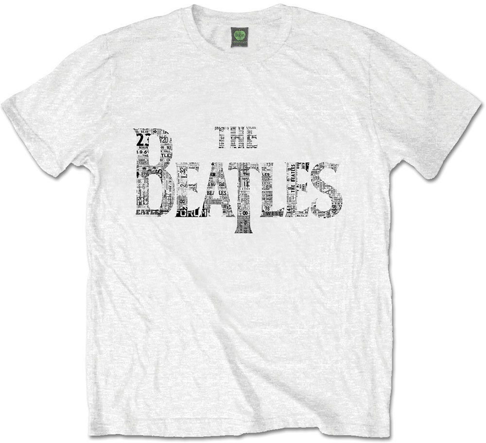 T-shirt The Beatles T-shirt Drop T Tickets Blanc L
