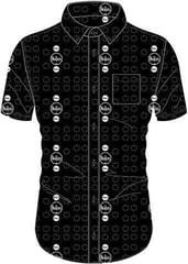 The Beatles Unisex Casual Shirt Drum and Apples XL The Beatles Unisex Casual Shirt Drum and Apples XL