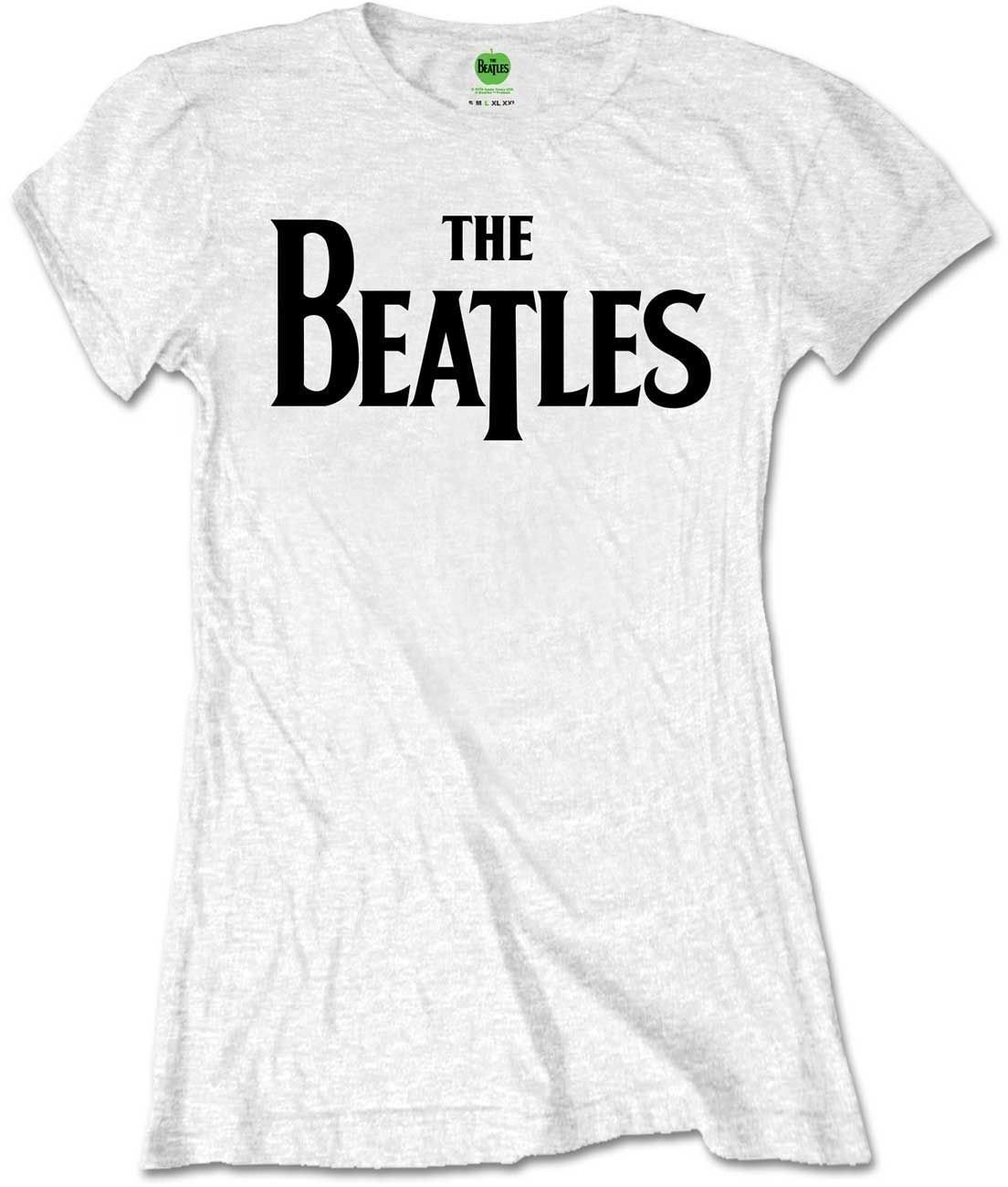 Paita The Beatles Paita Drop T Logo Valkoinen L