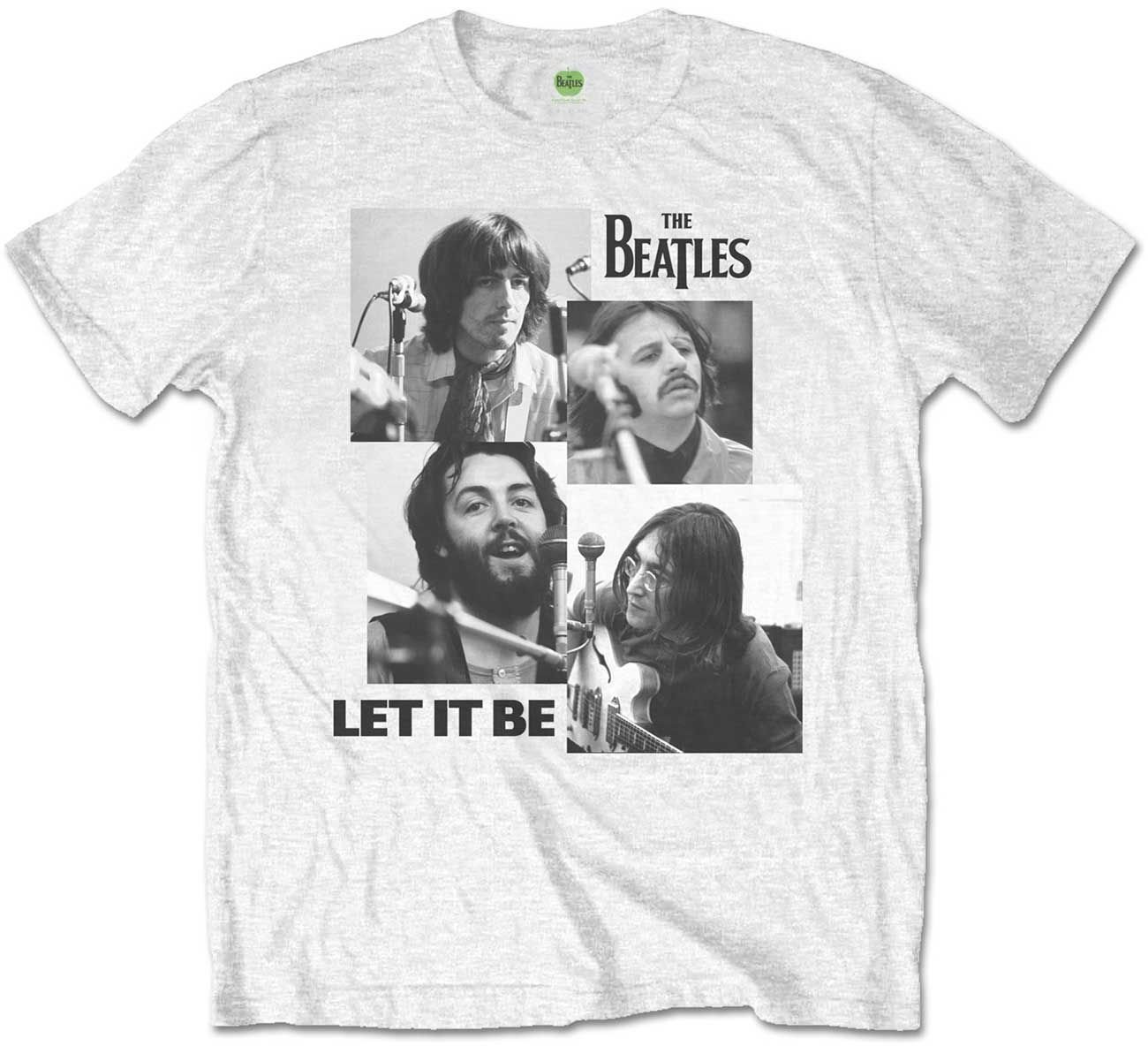The Beatles Tricou Let it Be White L