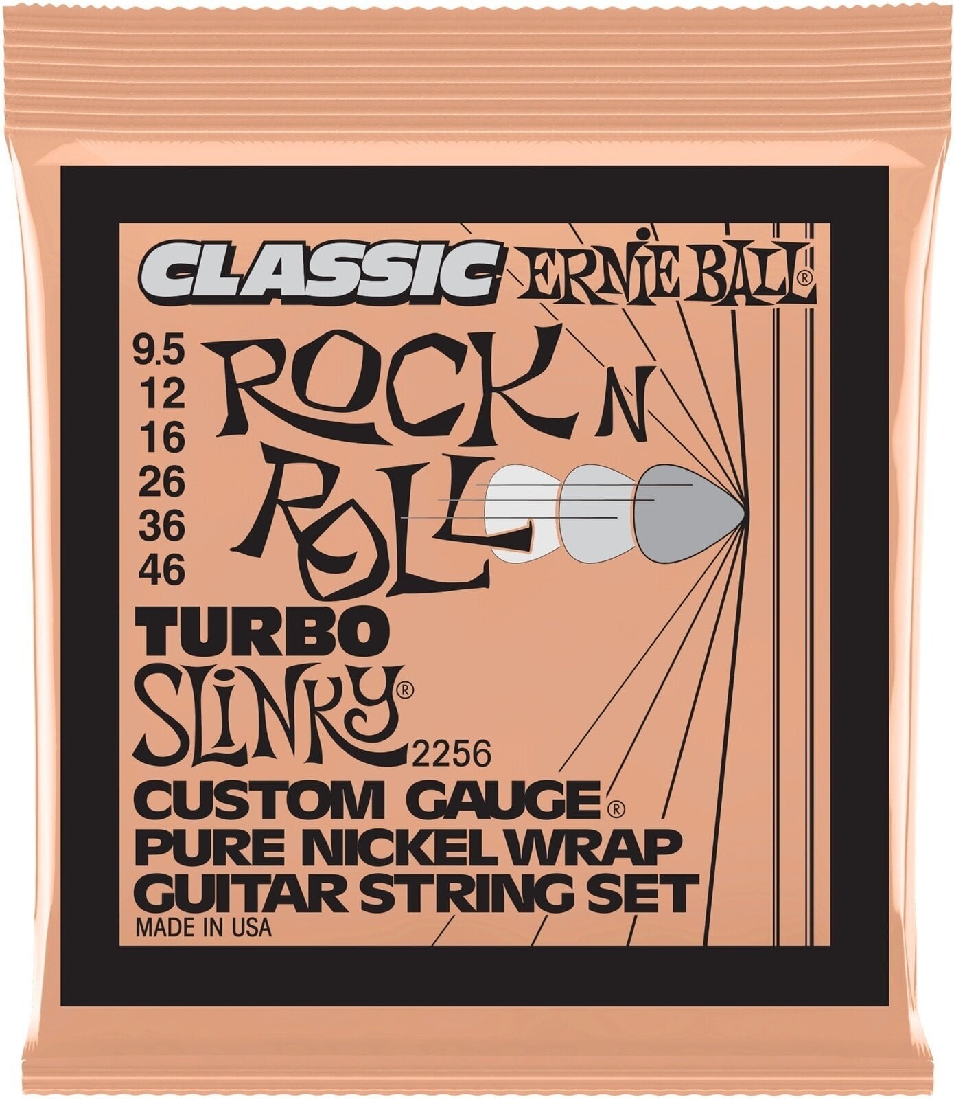 Χορδές για Ηλεκτρική Κιθάρα Ernie Ball 2256 Turbo Slinky Classic Rock n Roll Χορδές για Ηλεκτρική Κιθάρα