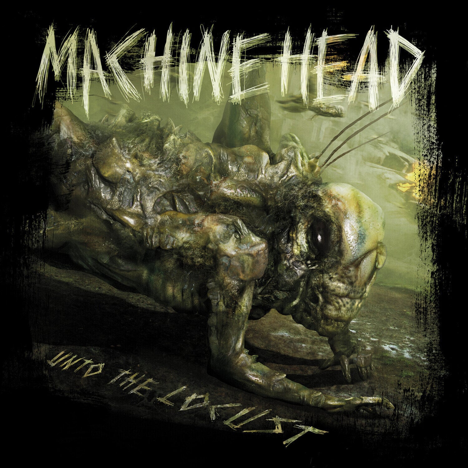 Hanglemez Machine Head - Unto The Locust (15th Anniversary Edition) (Indie Exclusive) (Dark Green Marble Coloured) (2 LP)