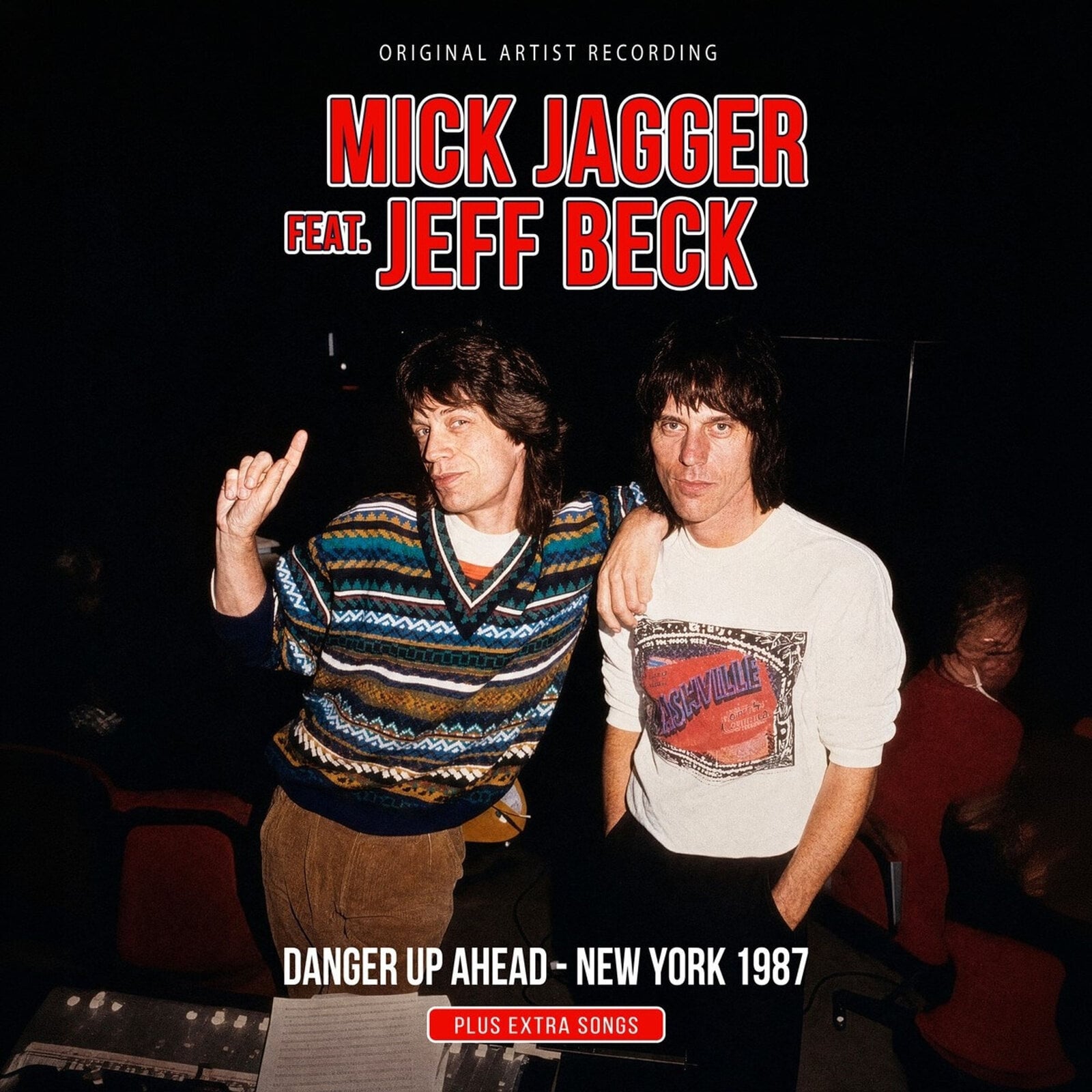 Vinyl Record Mick Jagger Feat. Jeff Beck - Danger Up Ahead - New York 1987 (LP)