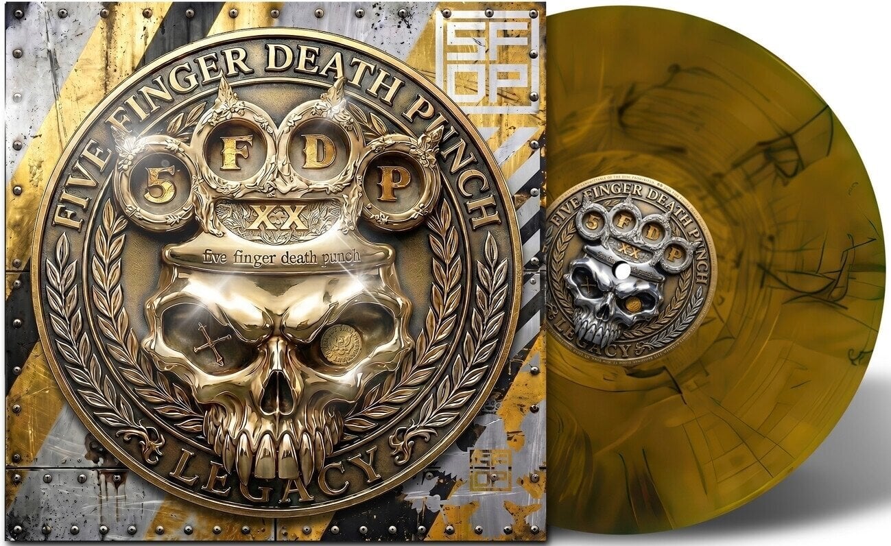 LP plošča Five Finger Death Punch - Legacy (Indie Exclusive) (Gold Marble Coloured) (140 g) (LP)