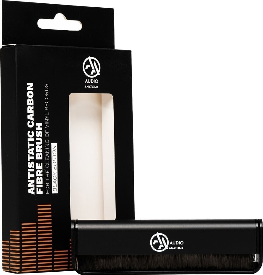 Kauamängivate plaatide pintsel Audio Anatomy Vinyl Brush Black Carbon-fibre Brush