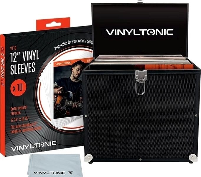 Kauamängivate plaatide kott/karp Vinyl Tonic 40 Record LP Storage Kohver (12" Vinyl) Black