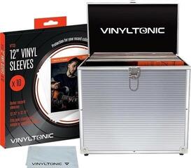 Kauamängivate plaatide kott/karp Vinyl Tonic 40 Record LP Storage Kohver (12" Vinyl) Silver