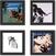 Seinale paigaldatud vinüülplaatide hoidja Show & Listen Record Frame 4 Pack Seinale paigaldatud vinüülplaatide hoidja Black