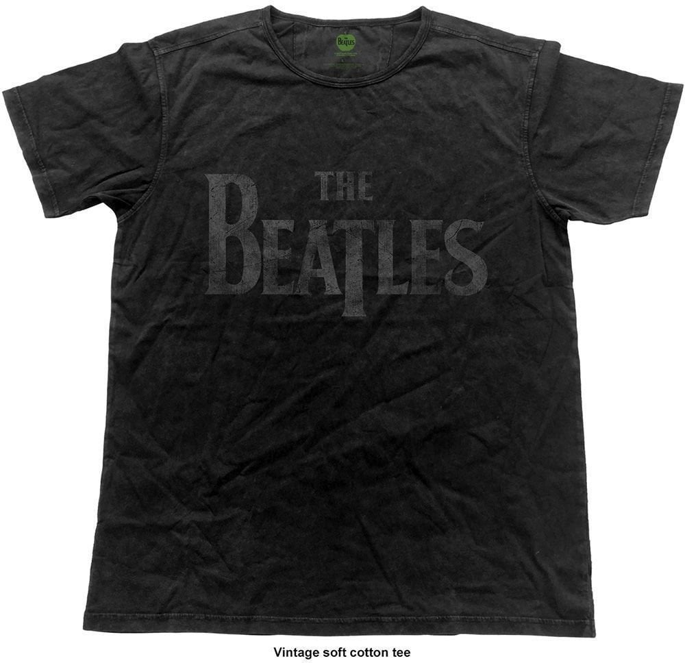 Paita The Beatles Paita Logo Vintage Musta S