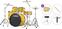 Kit de batería Yamaha RDP2F5MYSET Rydeen Premium SET Mellow Yellow Kit de batería