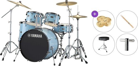 Set akustičnih bubnjeva Yamaha RDP2F5PBSET Rydeen Premium SET Gloss Pale Blue Set akustičnih bubnjeva - 1