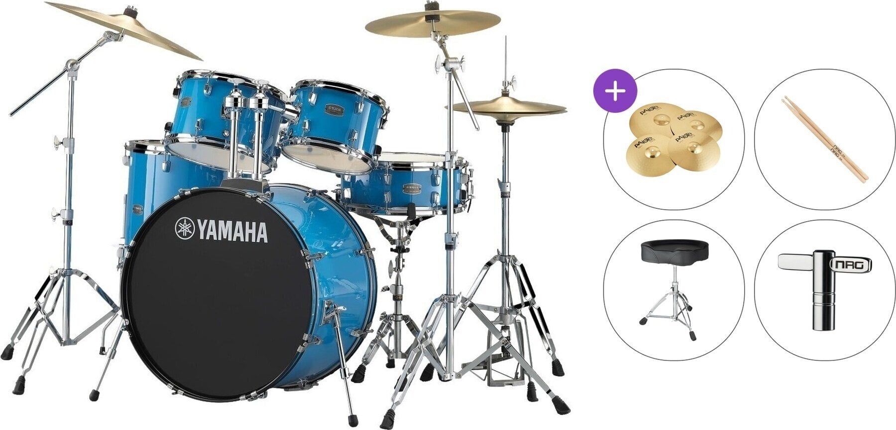 Drumkit Yamaha RDP2F5SBSET Rydeen Premium SET Sky Blue Drumkit