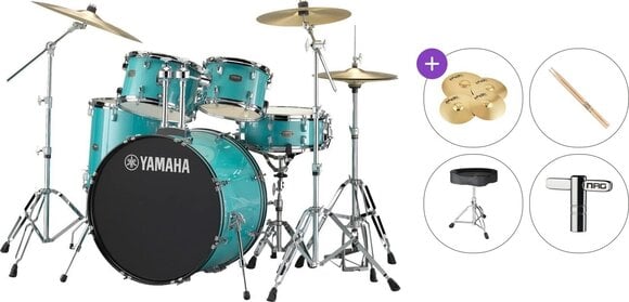 Drumkit Yamaha RDP2F5TGSET Rydeen Premium SET Turquoise Glitter Drumkit - 1
