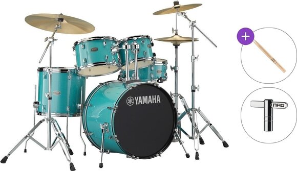 Drumkit Yamaha RDP0F5TGSET Rydeen Basic SET Turquoise Glitter Drumkit - 1