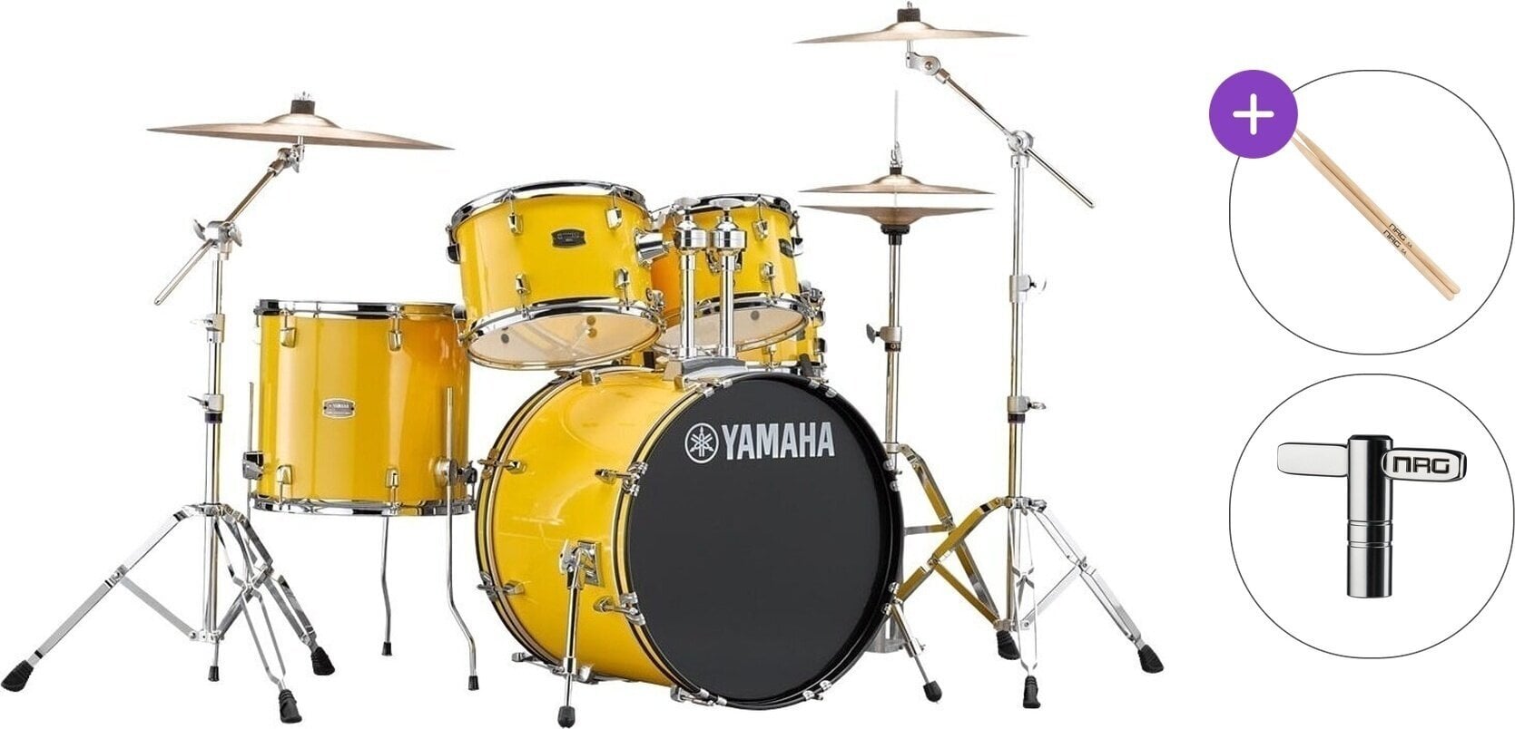 Drumkit Yamaha RDP0F5MYYSET Rydeen Basic SET Mellow Yellow Drumkit