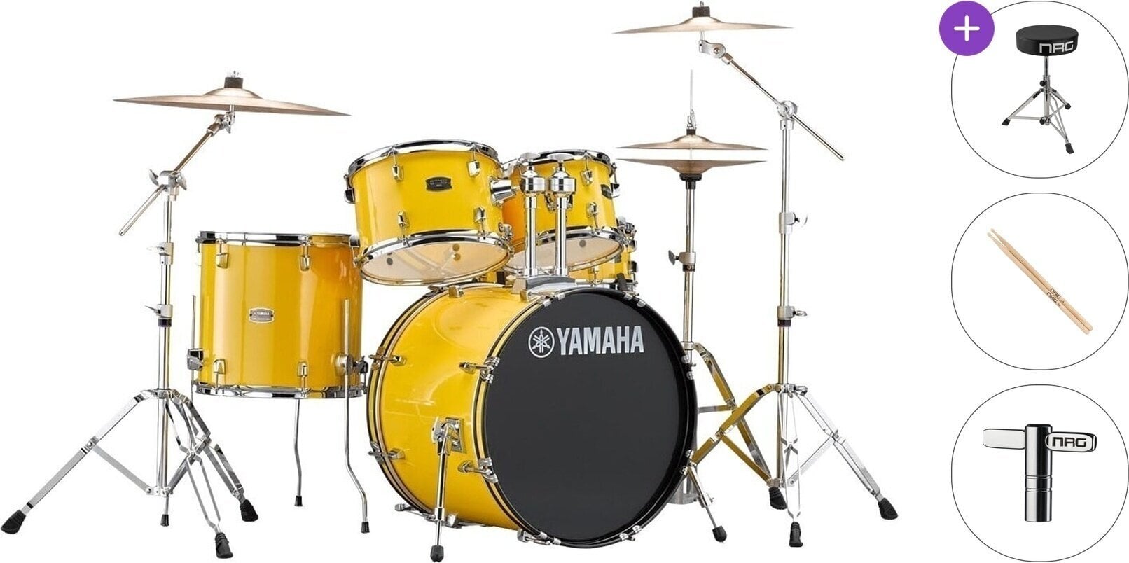 Drumkit Yamaha RDP0F5MYYSET Rydeen Standard SET Mellow Yellow Drumkit