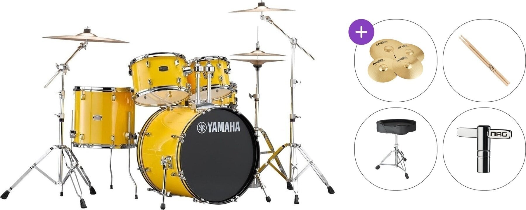 Drumkit Yamaha RDP0F5MYYSET Rydeen Premium SET Mellow Yellow Drumkit