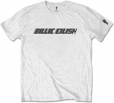 T-shirt Billie Eilish T-shirt Racer Logo Blanc L - 1
