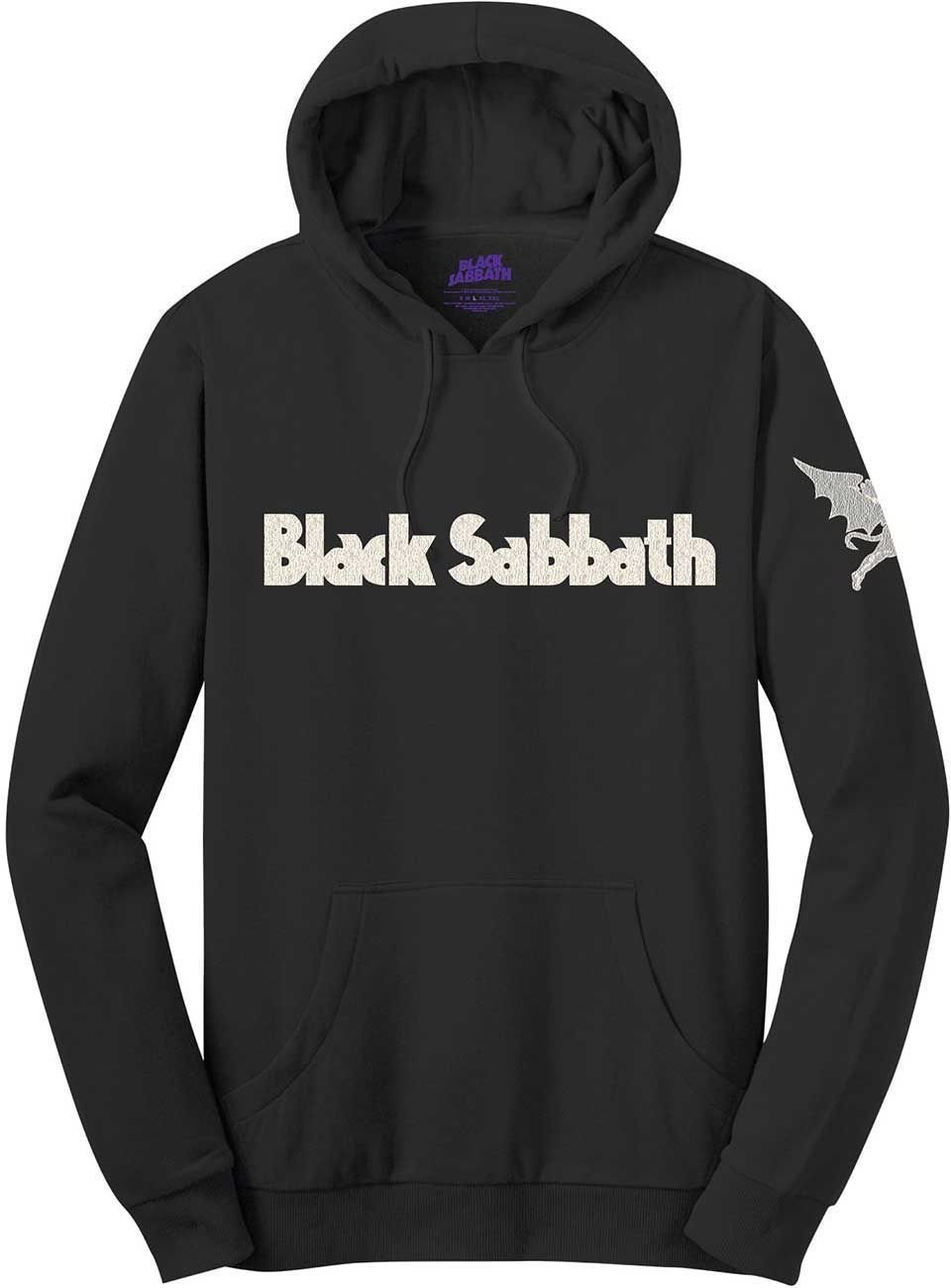 Hoodie Black Sabbath Hoodie Logo & Daemon Schwarz L