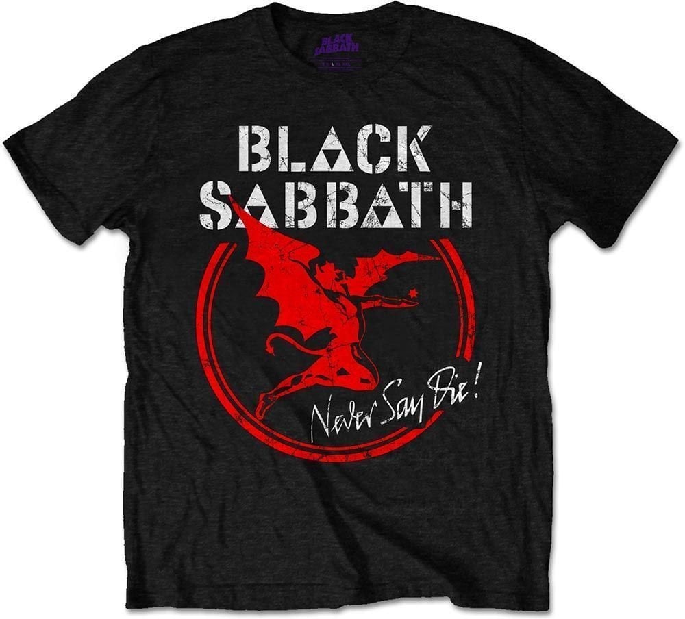 Tričko Black Sabbath Tričko Archangel Never Say Die Unisex Black L