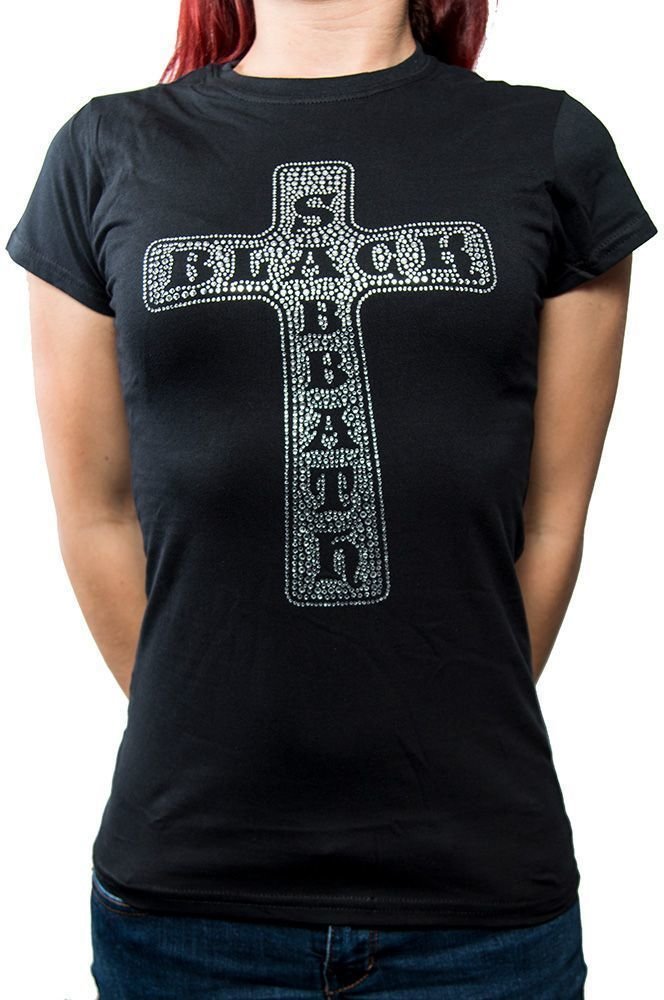 T-shirt Black Sabbath T-shirt Cross Femme Noir 2XL