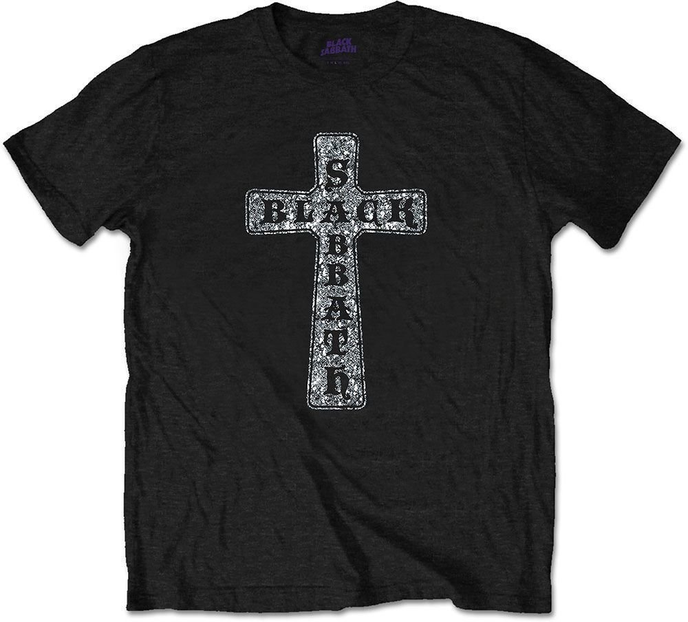 T-shirt Black Sabbath T-shirt Cross (Diamante) Preto L