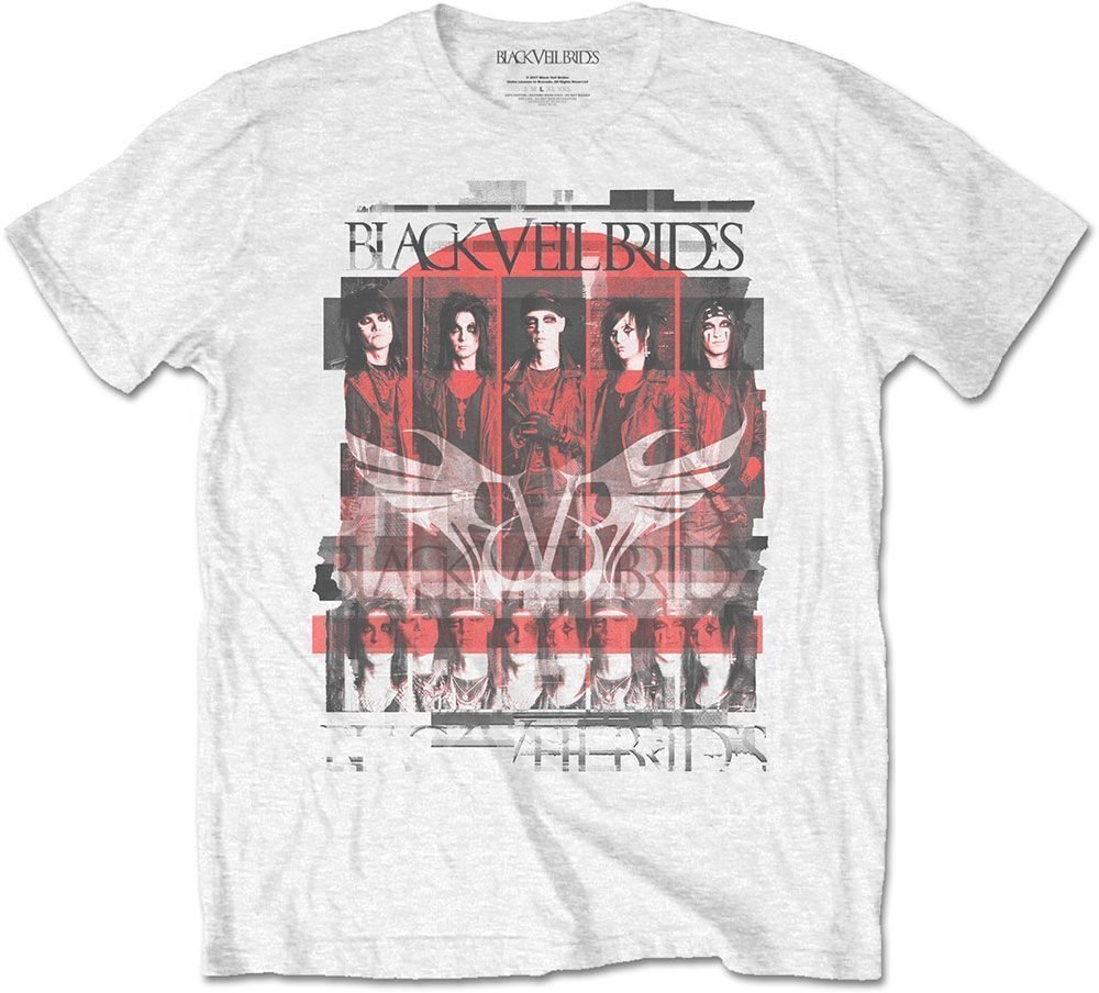 T-shirt Black Veil Brides T-shirt Group Scatter Blanc XL
