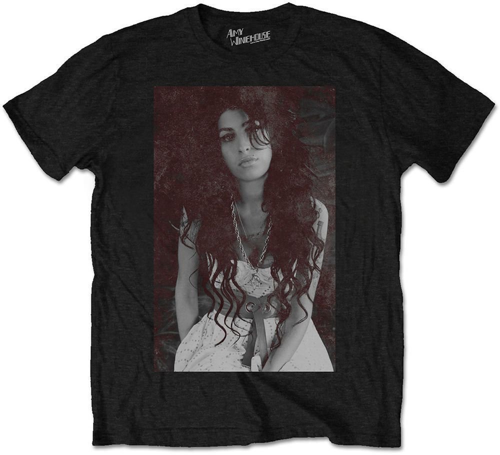 T-shirt Amy Winehouse T-shirt Back to Black Noir L