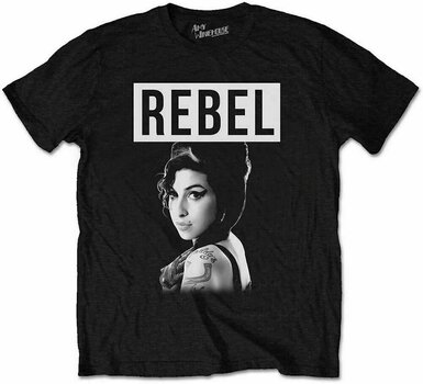 Camiseta de manga corta Amy Winehouse Camiseta de manga corta Rebel Black L - 1