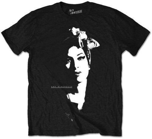 Maglietta Amy Winehouse Maglietta Scarf Portrait Unisex Black L