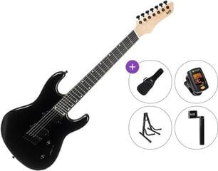 Multiscale electric guitar PSD Guitars SPS-1007M-F Standard SET Dark Night Black Multiscale electric guitar