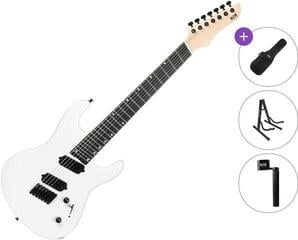 Multiscale electric guitar PSD Guitars SPS-1007F Basic SET White Crystal Multiscale electric guitar