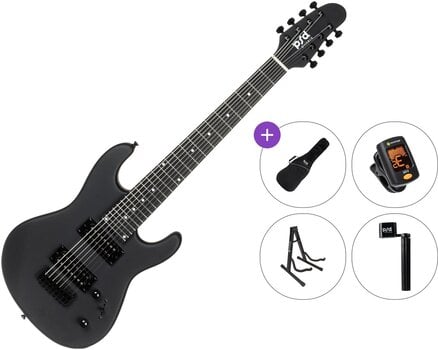 Električna gitara PSD Guitars SPS-1008M-MB Standard SET Matte Black Električna gitara - 1