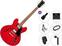 Jazz gitara PSD Guitars SH-100 Premium SET Cherry Red Jazz gitara