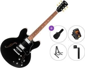 Halvakustisk guitar PSD Guitars SH-100 Standard SET Black Halvakustisk guitar