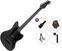 Electric guitar PSD Guitars JM-100B Standard SET Open Pore Black Electric guitar
