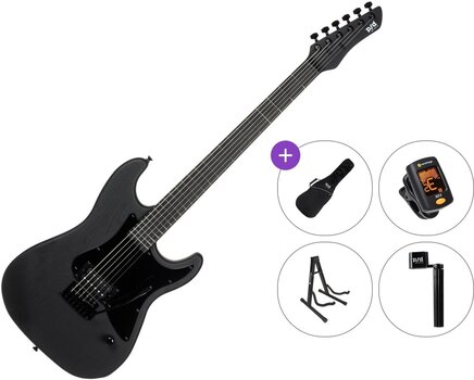 Electric guitar PSD Guitars SPS-100B Standard SET Open Pore Black Electric guitar - 1