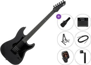 Electric guitar PSD Guitars SPS-100B Premium SET Open Pore Black Electric guitar