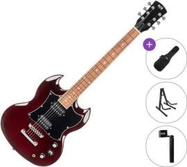 Elektriskā ģitāra PSD Guitars DCT-100 Basic SET Cherry Red Elektriskā ģitāra
