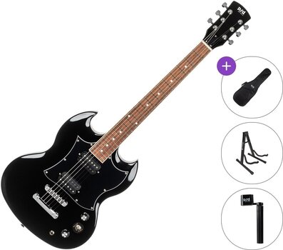Electric guitar PSD Guitars DCT-100 Basic SET Black Electric guitar - 1